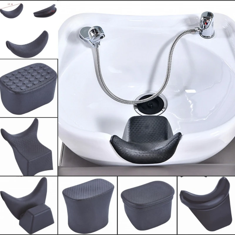 

Shampoo Bed Pillow Pad Ceramic Basin Headrest Rubber Accessories
