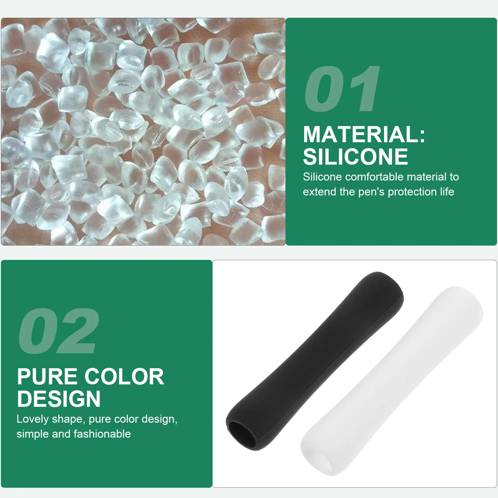 6Pcs Touchscreen Stift Abdeckung Silikon Stylus Protector Einfache Farbe Design Modische Komfortable Grip Stift Hülse
