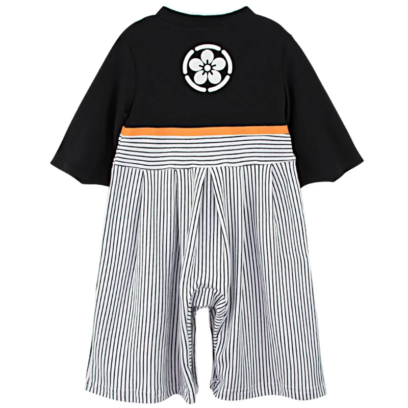 Algodão estilo quimono japonês Yukata para meninos, macacão infantil, traje samurai, roupas recém-nascidas, roupa de festa, kawaii