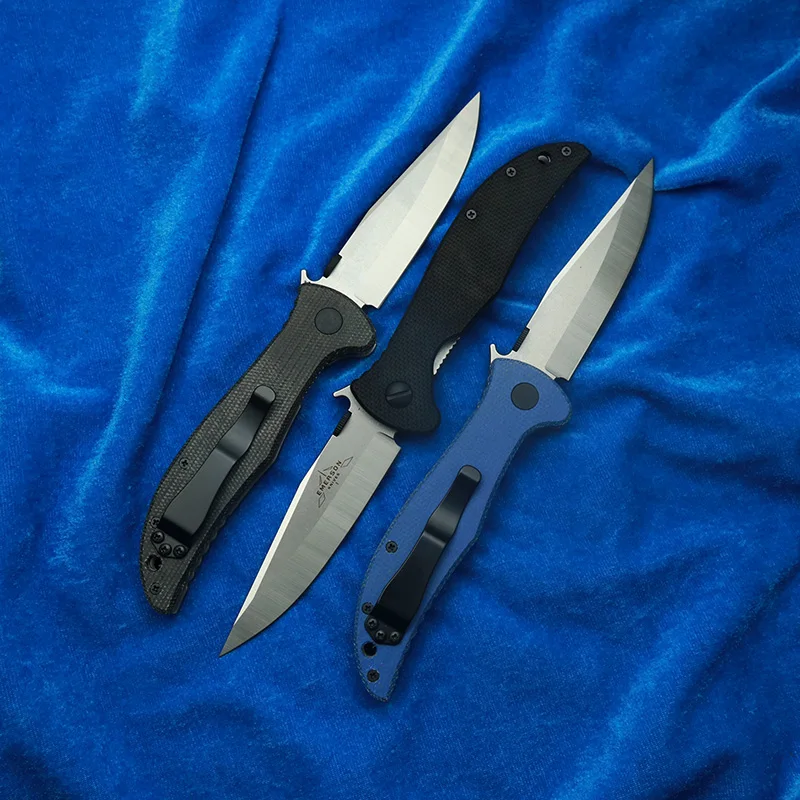 LEMIFSHE إيمرسون شهم جيم 14c28 بليد G10 الصلب مقبض النحاس طوقا التخييم الصيد الصيد EDC أداة سكين للفرد #3