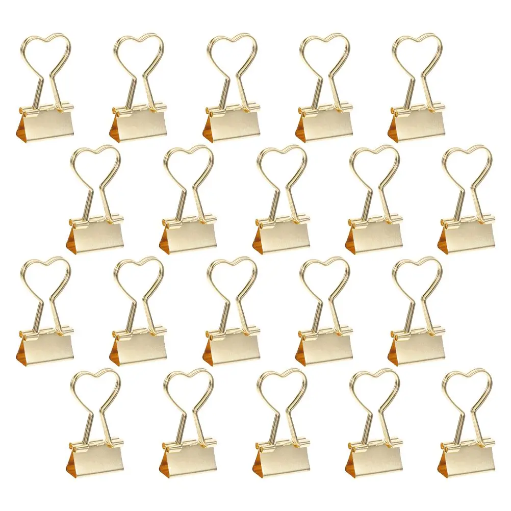 20pcs Long Tail Clips Small Size Colorful Metal Binder Clips Office Study Supplies Scrapbook Journal Page Invoice Holder Clamps