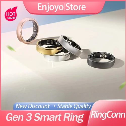 RingConn Gen 3 Smart Ring Vasfor Health Observationcular Trends, Vibration Alerts, Fitness & Heart Ratefor Health Observation