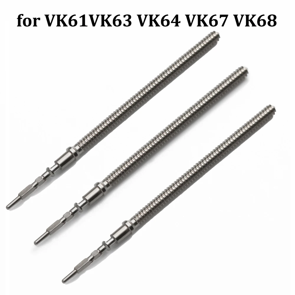 

For VK63 VK64 VK67 VK68 VK61 Metal Watch Winding Stem Replacement Steel Movement Kit Stem forVK63 Movement Crown Stem Watchmaker