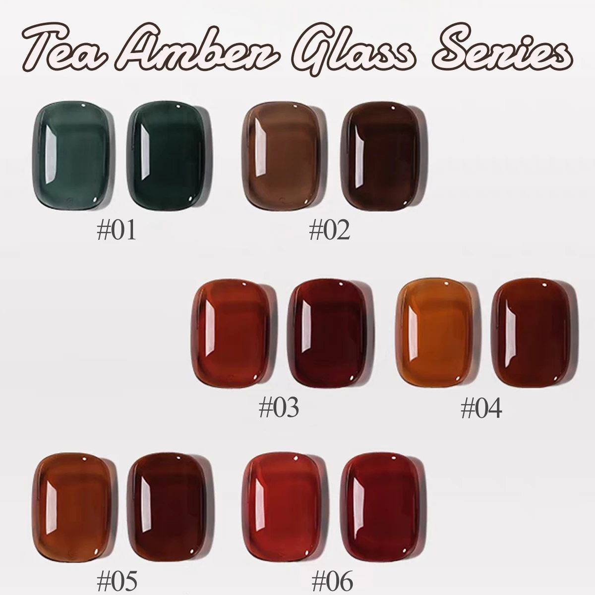 1 Stück WS Schildpatt Bernstein Braun Grün Rot Gold Gel Nagellack 2025 Herbst Winter Nägel Färben Gel Rot Maillard Nagellack