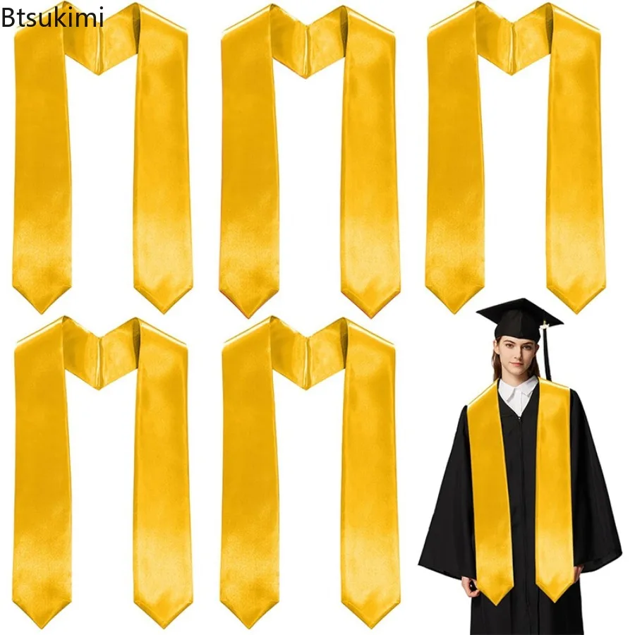 Graduation Stole Plain Soft Sash Adult and Child Graduation Stole Shawl College Student Bachelor Gown Scarf Graduate Photograph