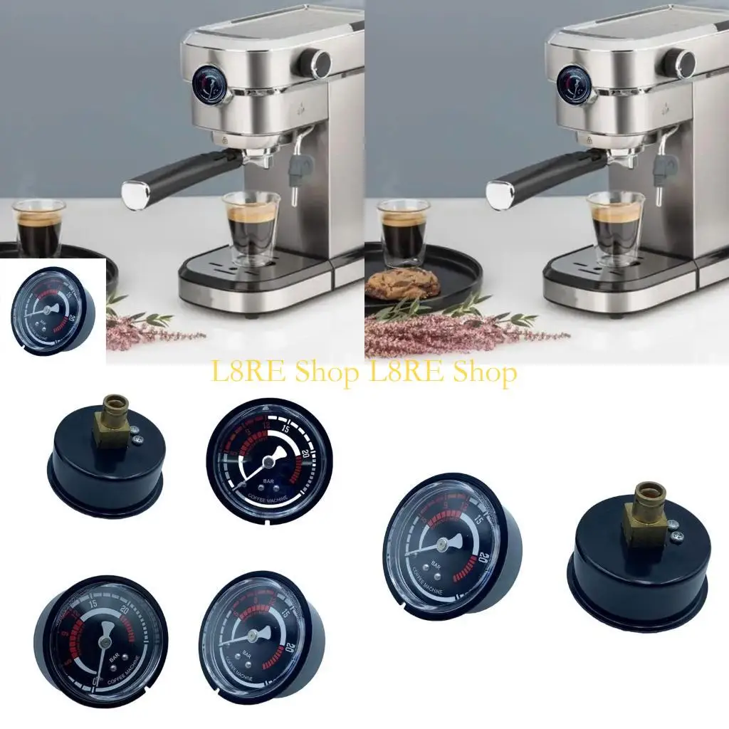 L8RE Quality 20Bar Pressure Gauge Internal Thread Gauge Coffee Maker Gauge Pressure Gauge Metal Material for Espresso Machine