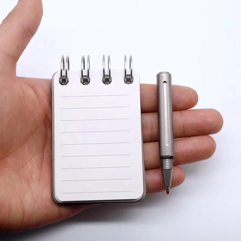 1 Piece Compact TC4 Titanium Alloy Signature Pen Pocket Ballpoint Pen Outdoor Travel EDC