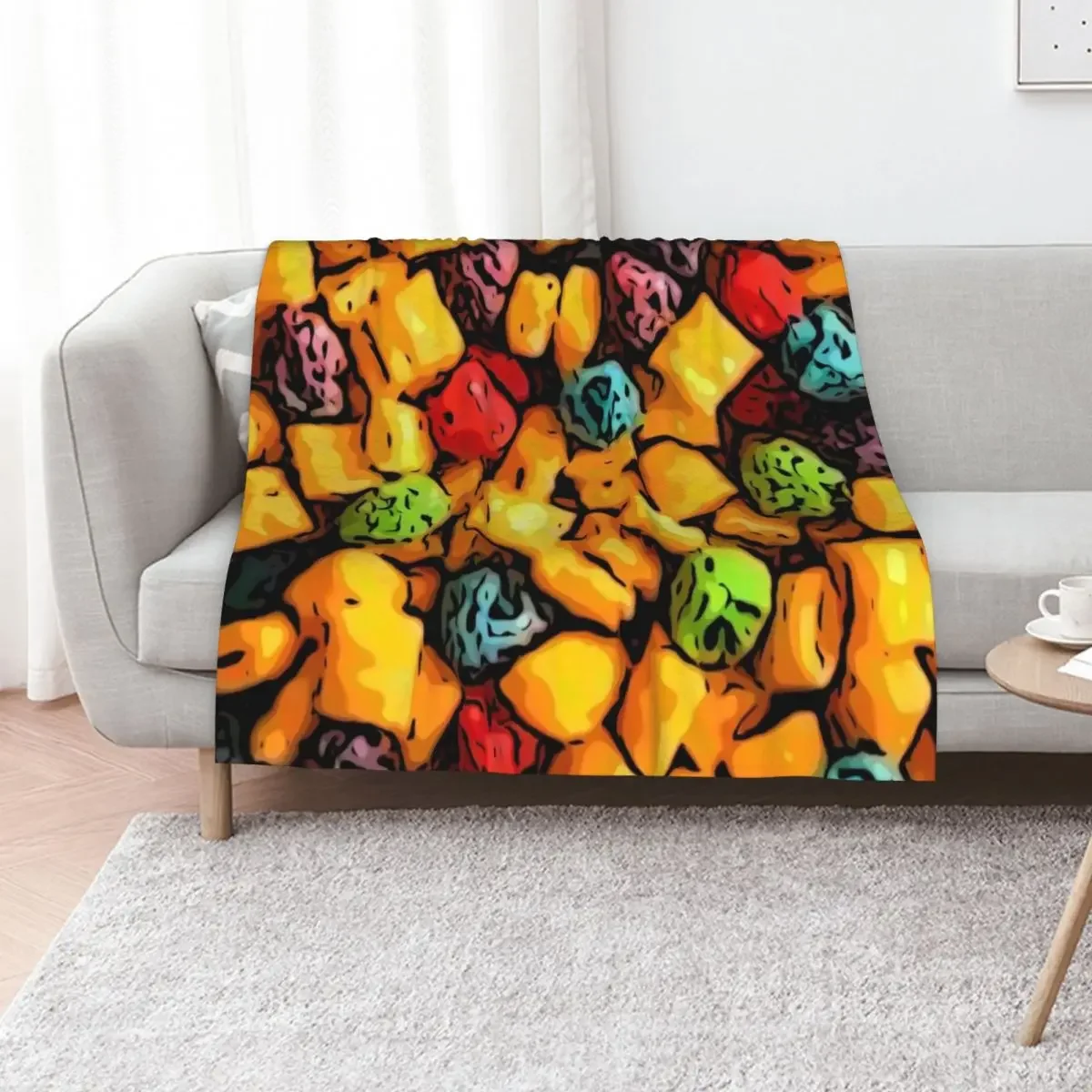 

Captain's Crunch Cereal Pattern Throw Blanket for sofa Camping decorative Vintage Blankets