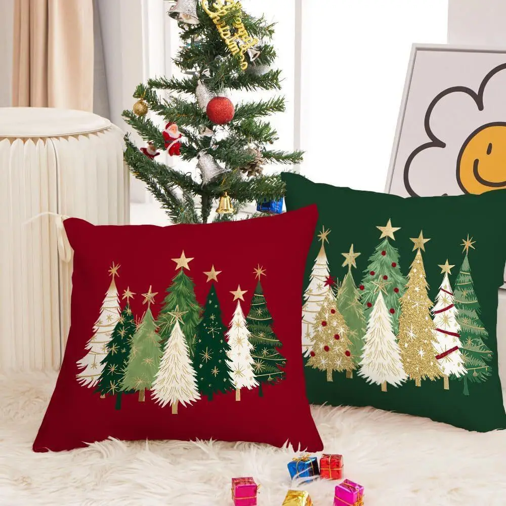 

30*50cm Xmas Pillow Cases Decorative Modern Throw Pillow Cover Christmas Pillowcase Home Decor Home Textile Red Green Pillowslip