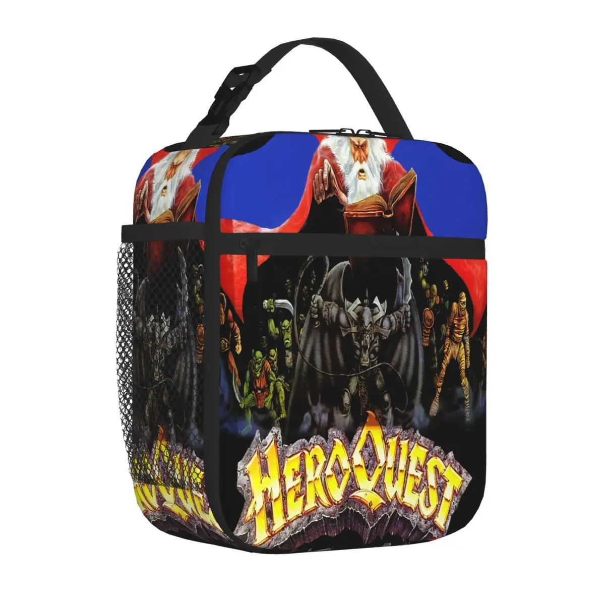 Hot Sale Hero Quest Mb Board Game Watercolor Lunch Handbag Family Picnic Commuter Lunch Bag