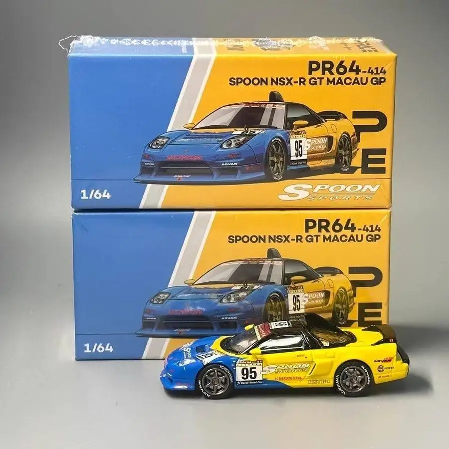 Diecast 1:64 Scale PoP Race NSX-R GT SPOON Tokyo Modification Show Hong Kong Limited Alloy Car Model