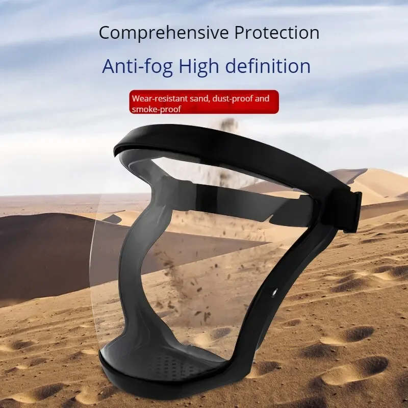 Full Face Safety Goggles Dust Proof AntiFog Windproof Splash Resistant Glasses for Industrial Work Cycling Grinding with PC Lens