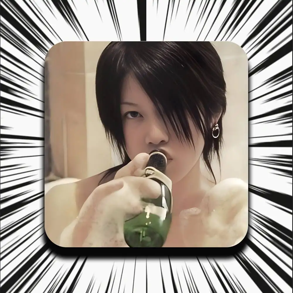 Singer M-MIYAVI Cute Cartoon Anime Refrigerator Magnets Soft Magnetic Heat Transfer Refrigerator Magnets Gift