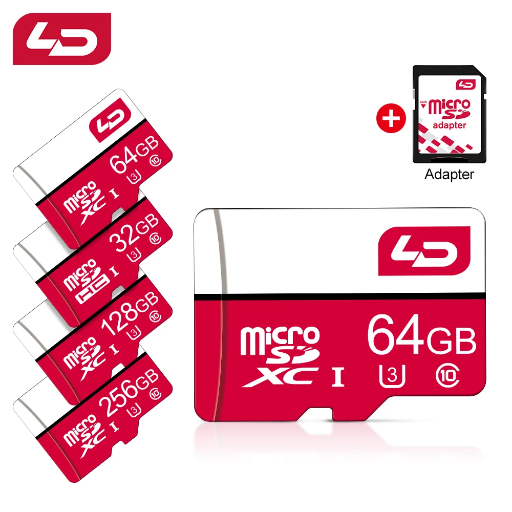 LD 100% Original Memory Card 128GB 64GB 32GB 16GB A1 Micro SD Card Class 10 UHS-1 TF Flash Card for Samrtphone/PC