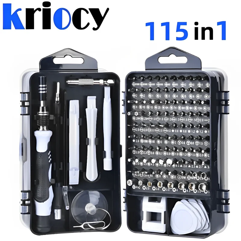 Computer Repair Kit 115 in 1 Magnetic Laptop Screwdriver Kit Precision Screwdriver Set Small Impact Screw Driver Set with Case