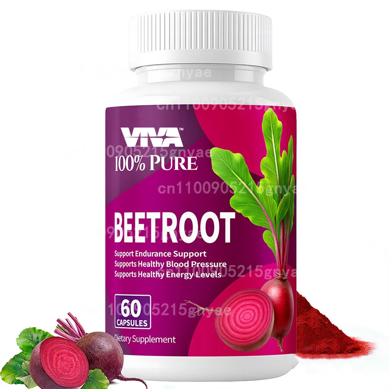 

Beetroot Capsules - Healthy Blood Pressure Support Supplement - Contains Hawthorn Berries, Hibiscus, and Garlic