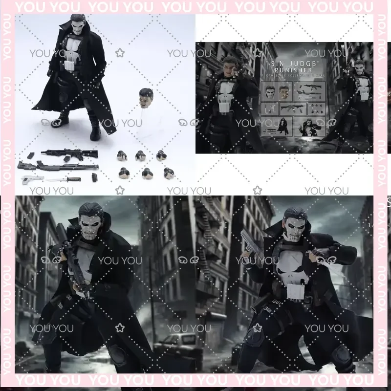 Preventa Joy Man Toys JM010 1/12 Scale Collectible Action Figure for Punisher No Judge Anti-Hero Male Soldier 6 Inch Model