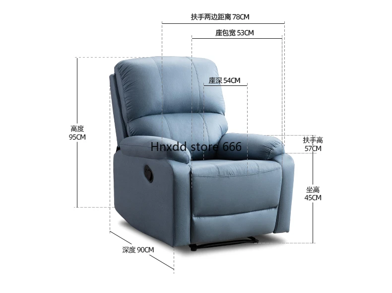 Asiento de teatro reclinable eléctrico, sofá reclinable para dormitorio, salón, ordenador, cama, oficina, canapé, multifunción, YN50RS