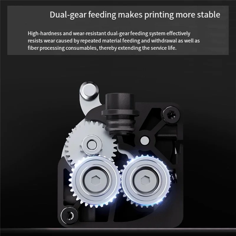 AT93-Dual Gear For Ender-5 Max Extruder 6.25:1 Reduction Ratio For Smooth Feeding- 3D Printer Replacement Part For Ender-5 Max