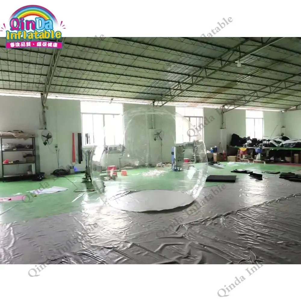 เต็นท์บ้านฟองใสเป่าลมกลางแจ้งขนาดเส้นผ่านศูนย์กลาง 3 เมตร ได้รับการรับรองกันน้ำ เต็นท์อิกลูเป่าลมโปร่งใสสำหรับการตั้งแคมป์