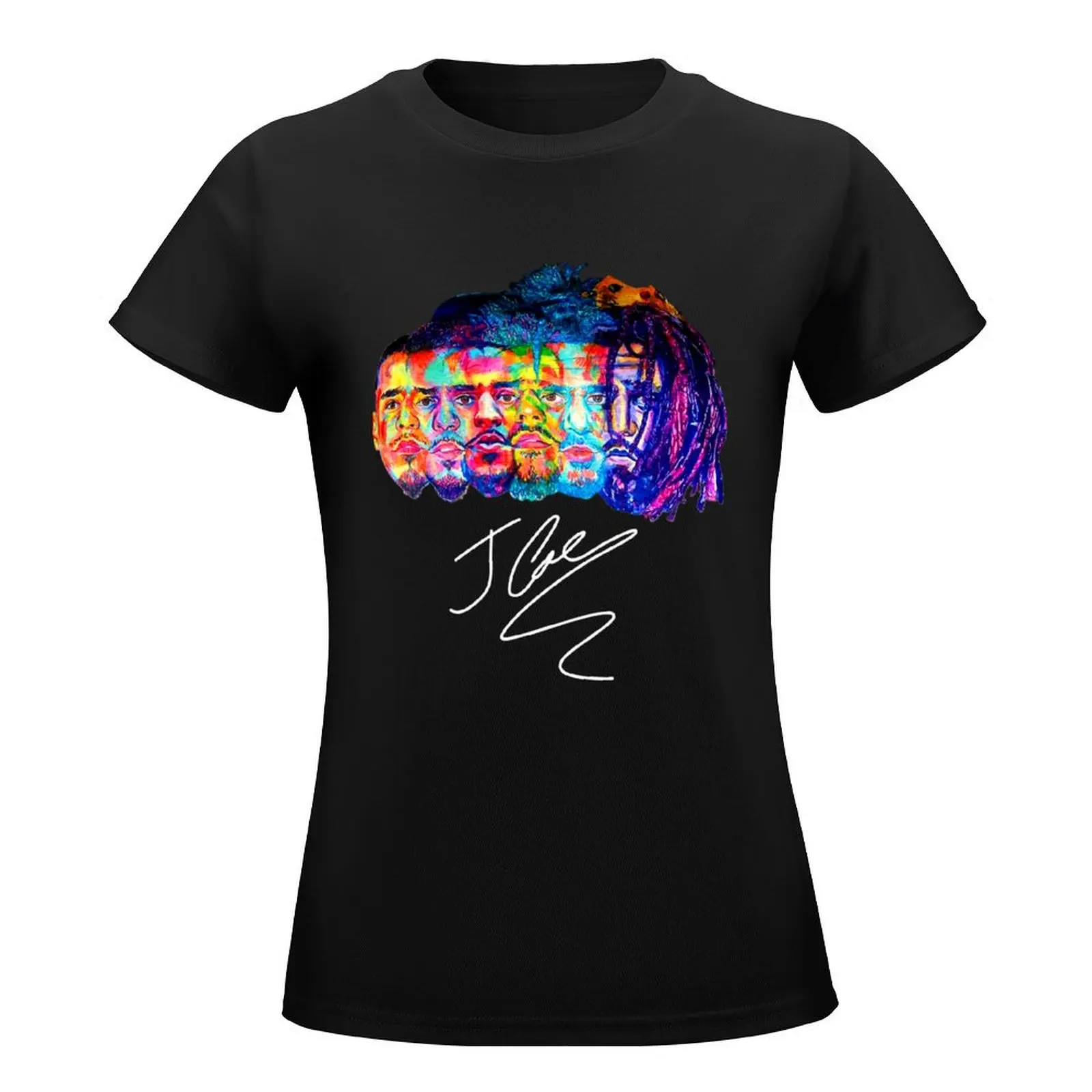 Evolution of J Cole For Fans T-Shirt hippie clothes Short sleeve tee Women tops