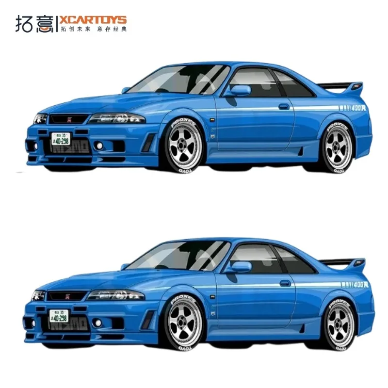 XCARTOYS POPRACE 1/64 S20-05 GT-R R33 400R Cast-pressed Alloy Car Model, Boys' Gift Toy, Adult Collection Decoration Piece. view 2