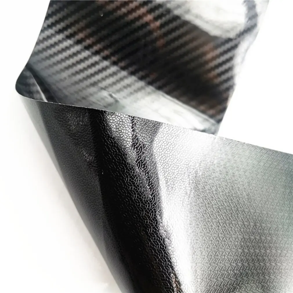 Rollo de fibra de carbono 3D para ventana de coche, cubierta embellecedora, película de fibra de carbono impermeable, decoración de ventana