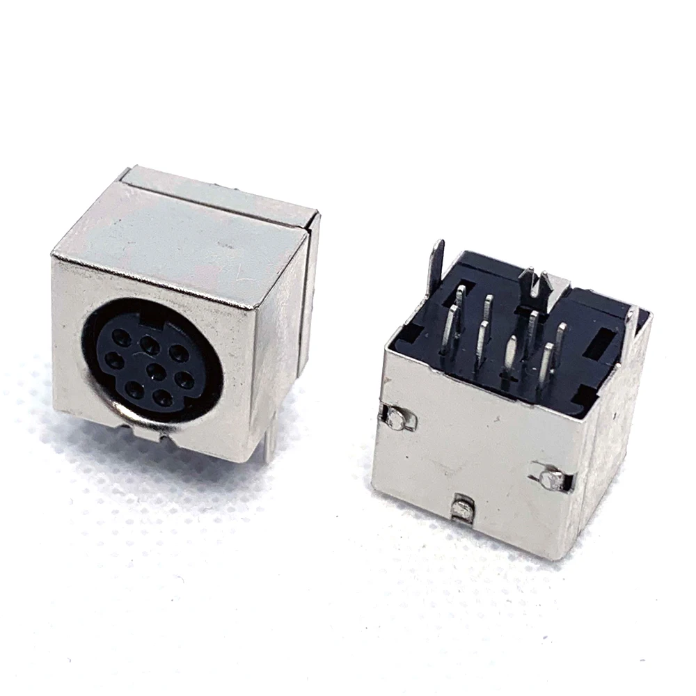 5pcs S Video Connector DIN-803 Horizontal 8-core Plug-in DIP Computer Power Interface Mouse and Keyboard Connectors