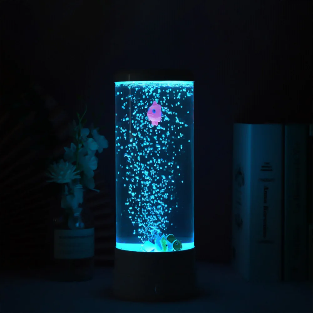 Imagem -04 - Controle Remoto Simulado Fish Tank Lamp Led Cor Mudar Lâmpada Usb Aquário