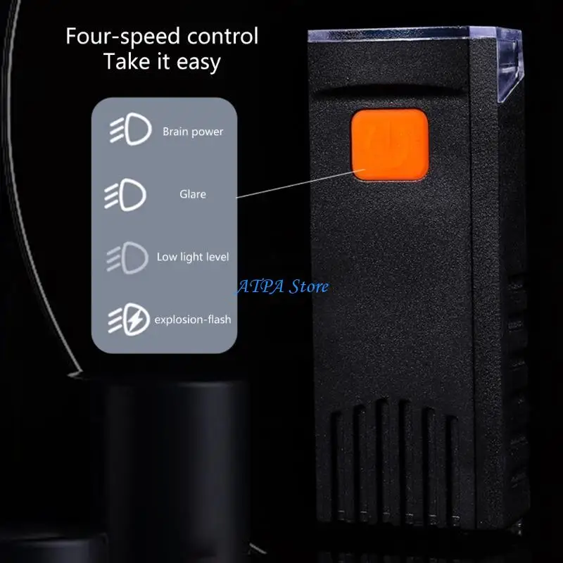 

U13C Multifunctional Powerful Front Mounted Bike Light with High Intensity for Enhanced Visibility on Night Ride