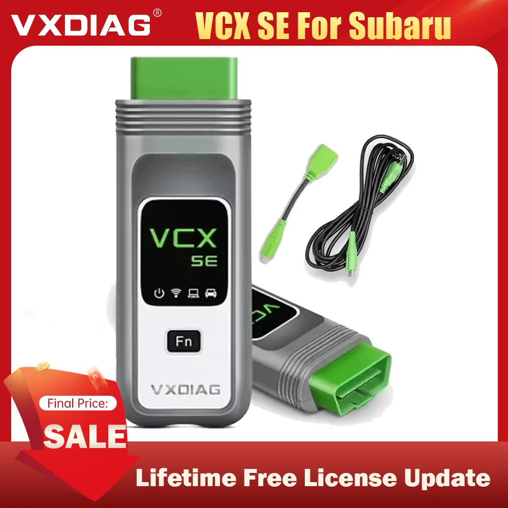 VXDIAG VCX SE لسوبارو ، ماسح OBD2 للسيارة ، دعم برمجة ECU ، بروتوكول J2534 ، تشخيص نظام كامل DOIP ، شحن مجاني