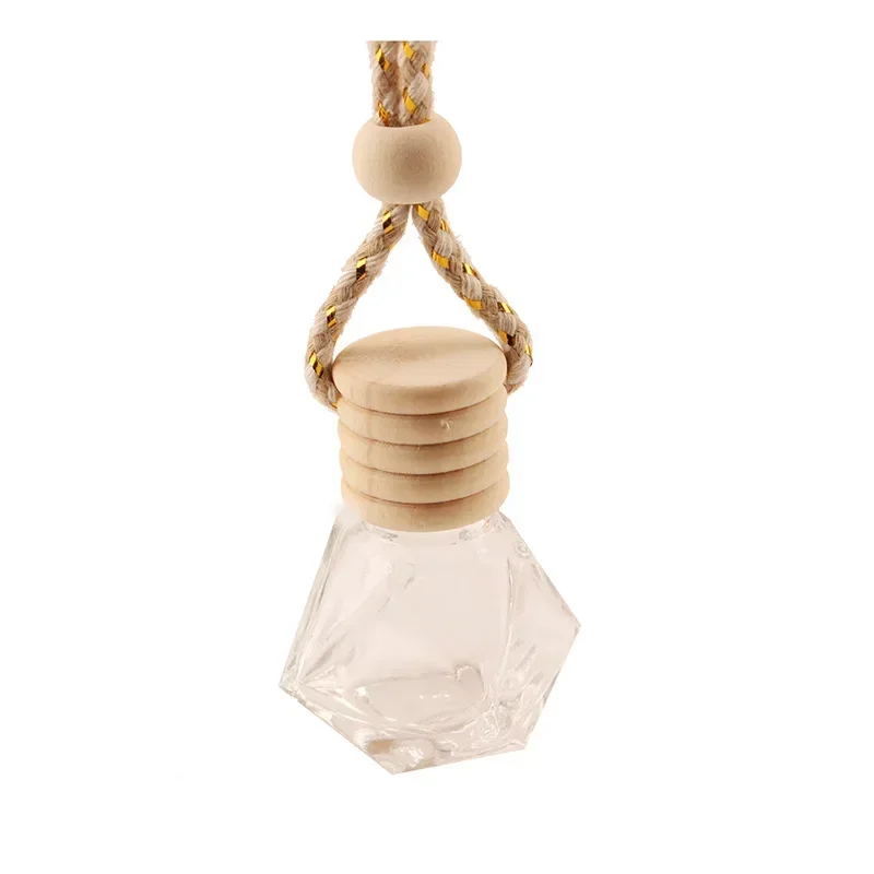 Car aromatherapy empty bottle perfume oil dispenser volatile car air conditioning outlet rear-view mirror glass bottle