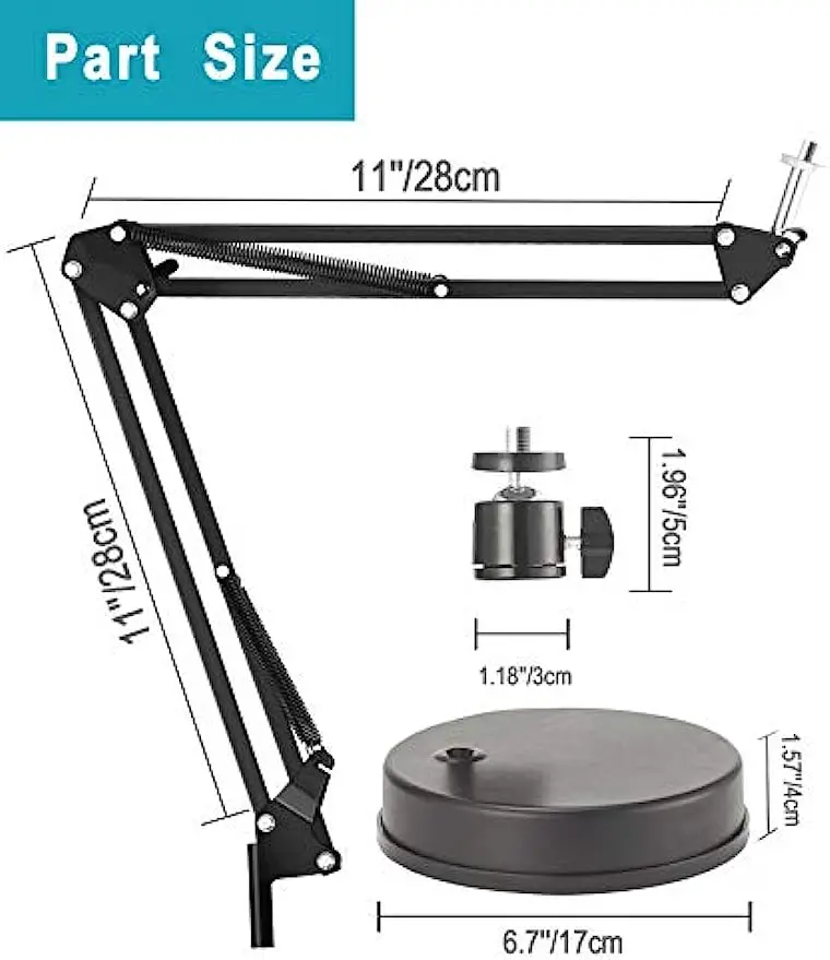 حامل كاميرا الويب، حامل كاميرا 22 بوصة، حامل ذراع مقص، لكاميرا الويب Logitech C925e C922x C922 C930e C930، كاميرا DSLR #5