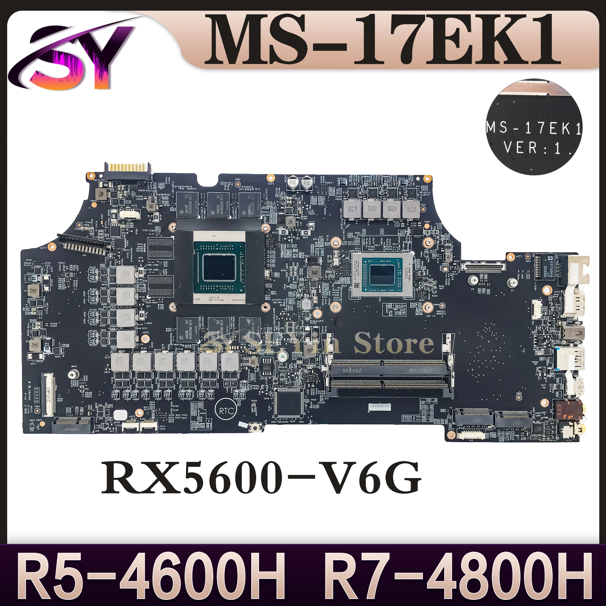 

MS-17EK1 Mainboard For MSI ALPHA 17 A4DE MS-17EK Modern Laptop Motherboard R5-4600H RTX5600M 100% Working