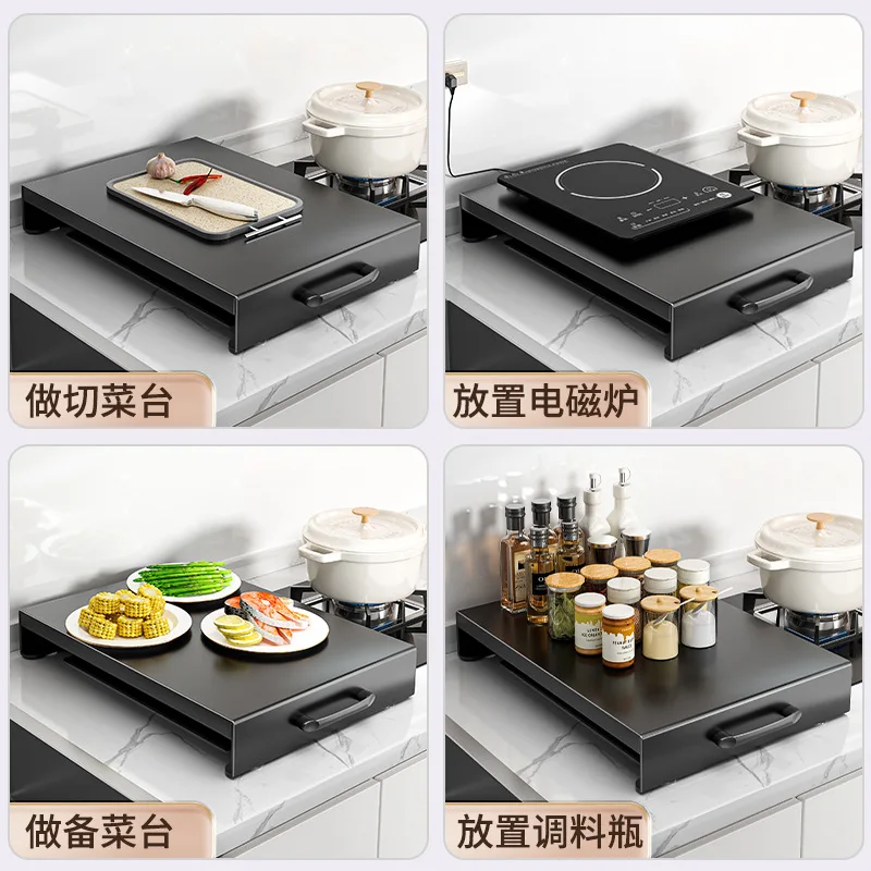 Kitchen gas stove, gas stove cover, honeycomb board, induction cooker bracket, stove bracket, pot storage rack