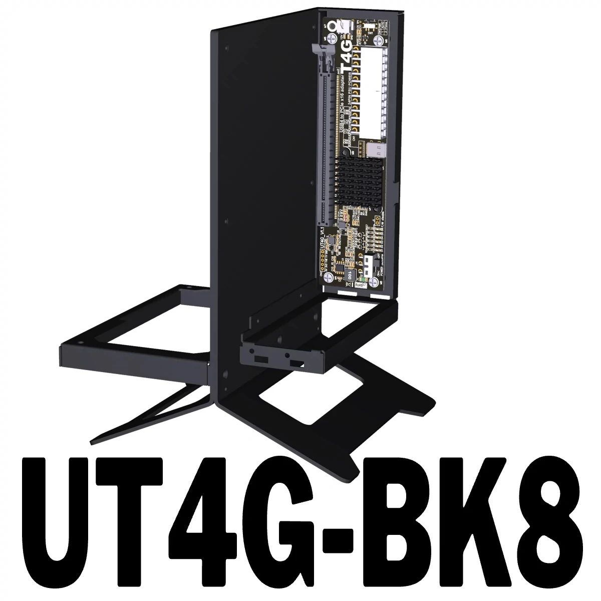 UT4G USB4 GPU Dock Bracket PCIe 4.0 x4 PC Notebook Laptop External Video Graphics Card Thunderbolt-4/3 USB 4.0 to PCI-E X16 eGPU