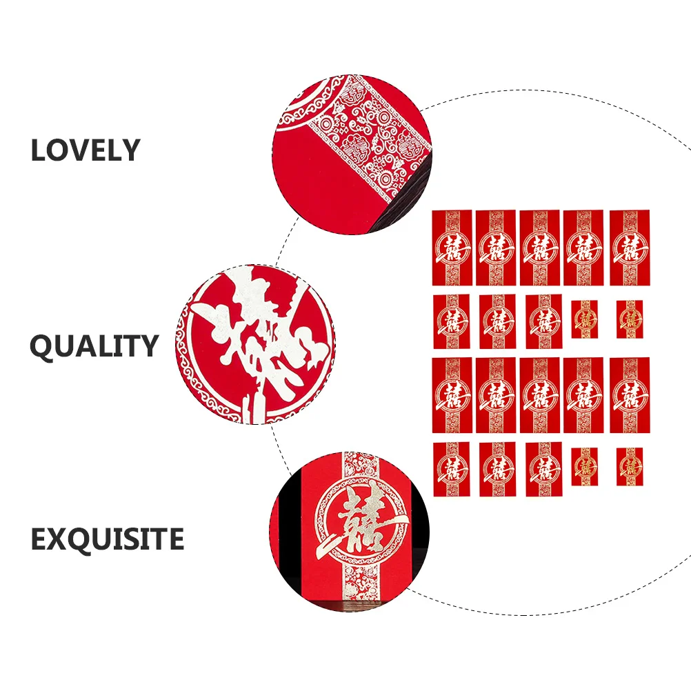 

120Pcs Wedding Gift Cash Packets Chinese Red Envelopes Paper Red Packets for Festival Wedding Engagement Banquet