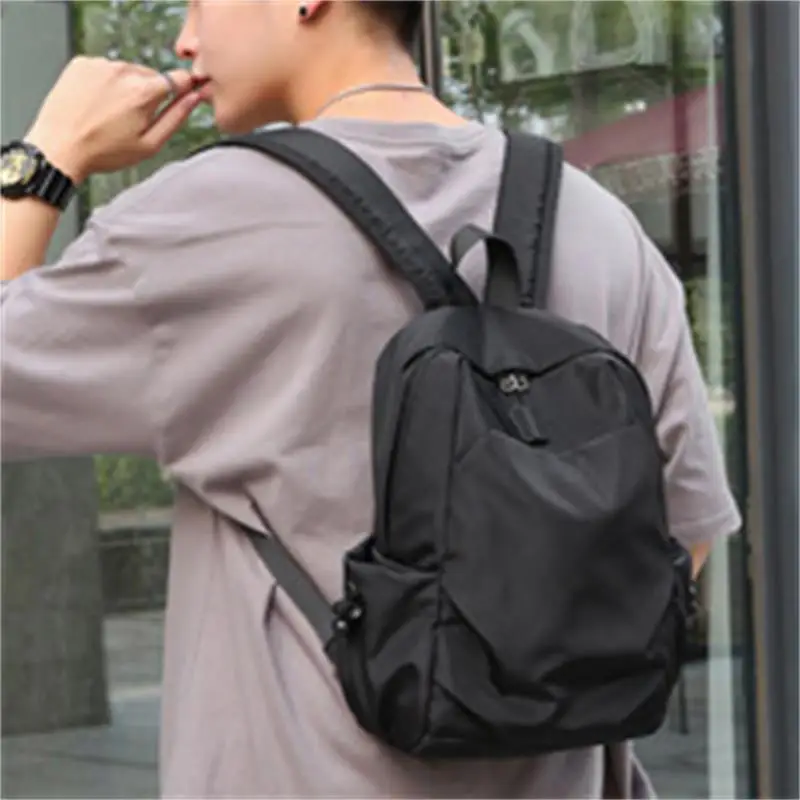 Mini Men\'s Backpack Fashion Small Black Shoulder School Bag for Man 2023 Canvas Designer Waterproof Sports Travel Male Backpacks