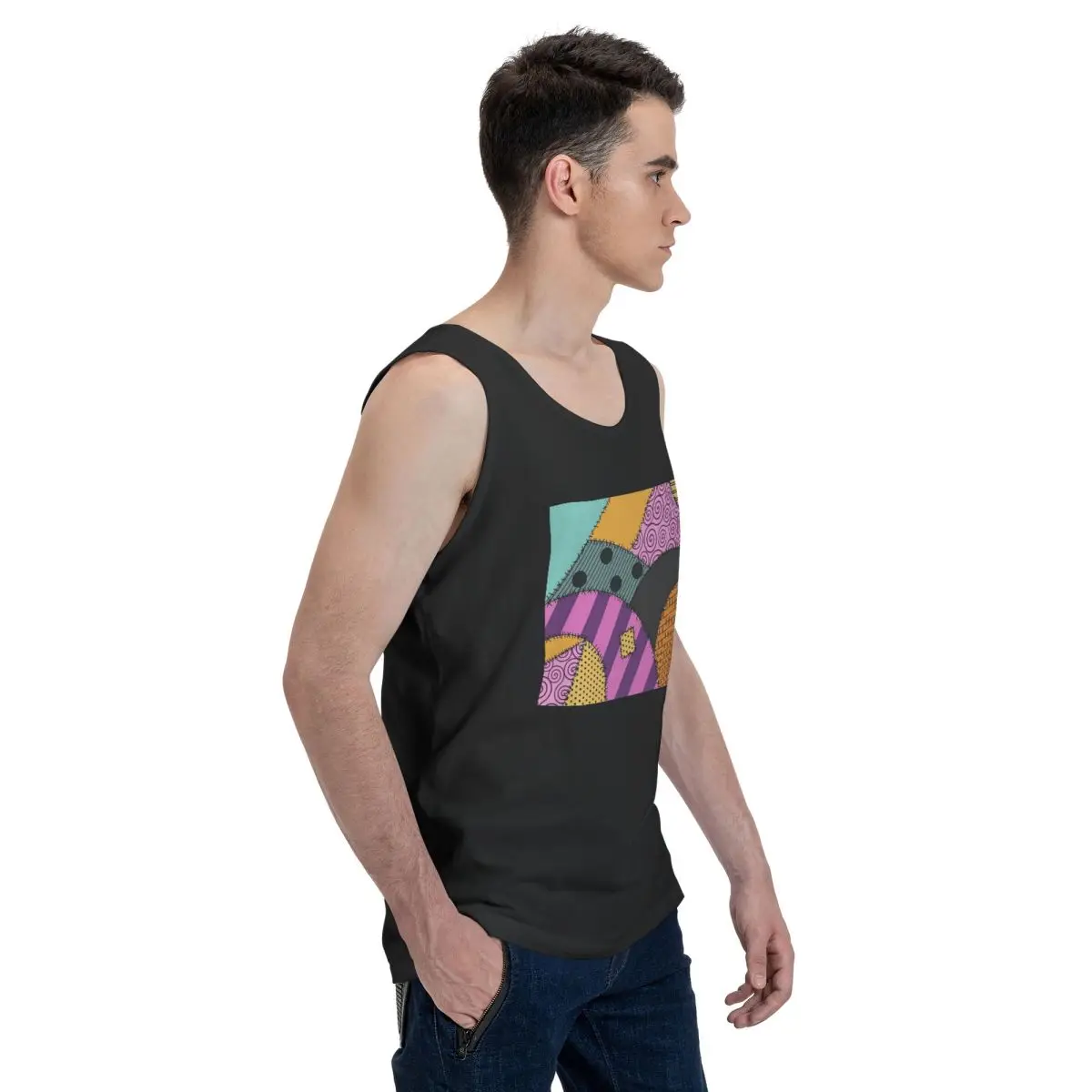 Sally Ragdoll 100% Cotton Men's Sweatshirt Vest Sleeveless Clothing Tees Men Tank Tops T-shirt