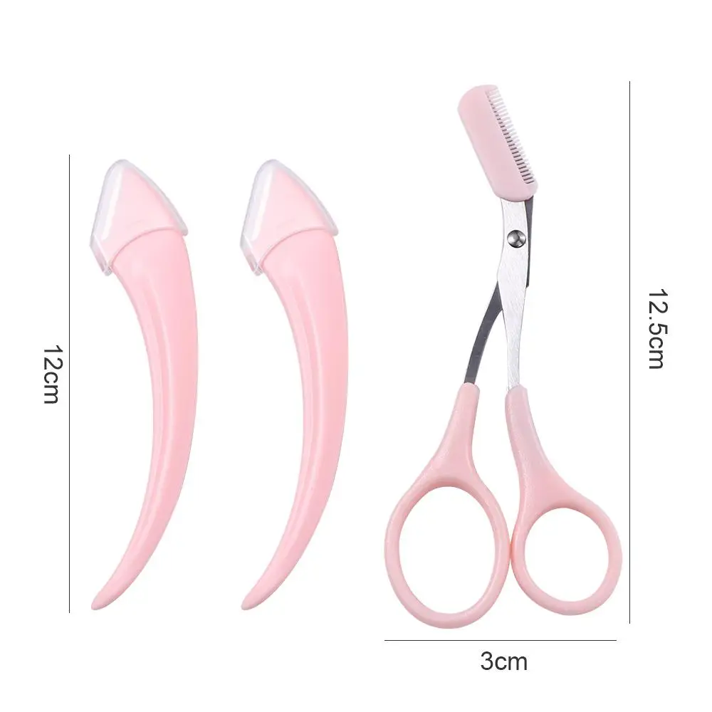 Accessories Female False Eyelash Applicator Beauty Makeup Tools Eyebrow Trimming Eyebrow Trimmer Set Eyebrow Scissors with Comb