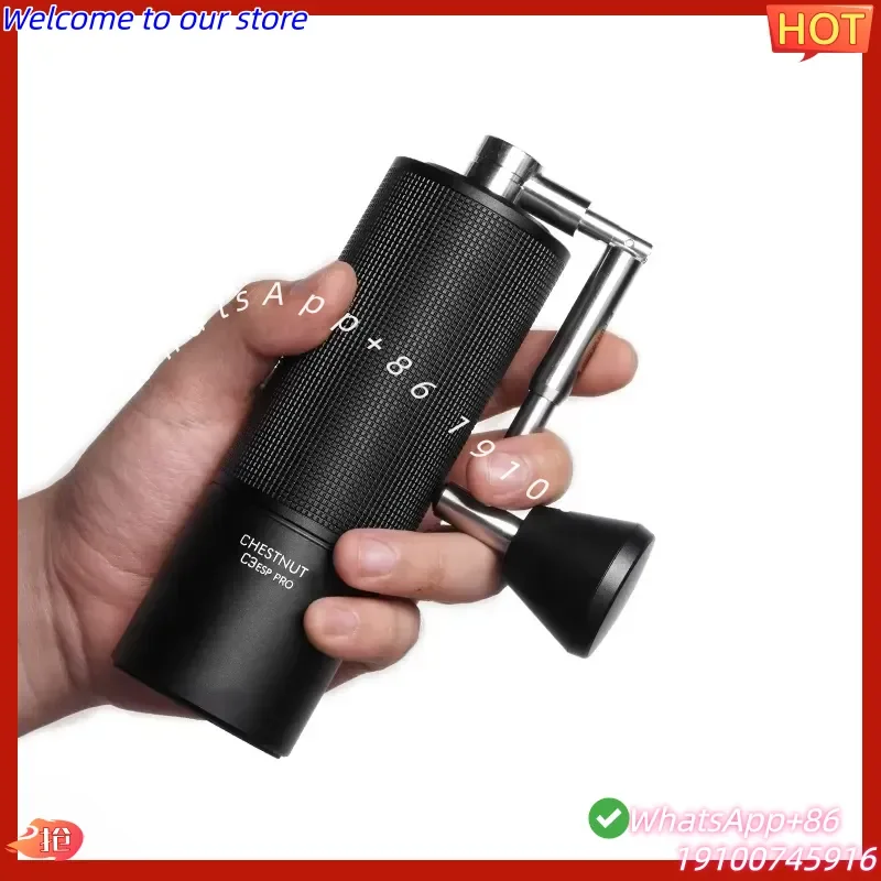 2026Hot Timemore Folding Handle Manual Chestnut C3 Esp Pro Stainless Steel Coffee Grinder