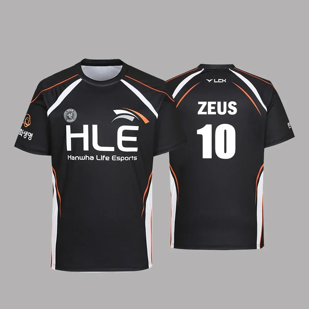 2025 New HLE Esports Club Uniform Zeus Viper Jersey League of Legends Game Sports Training Suit T-shirts Casual Streetwear Loose