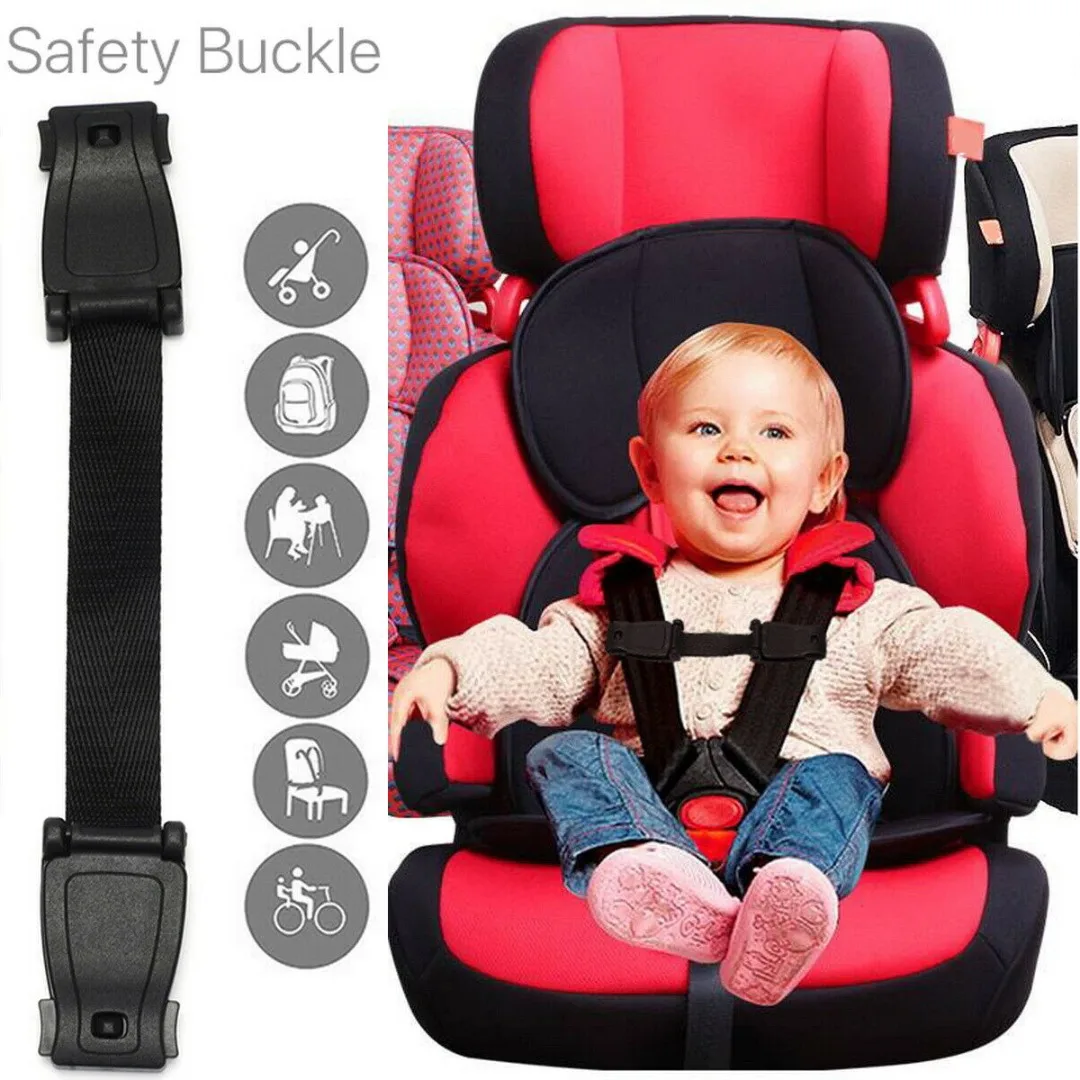 New Car Safety Seat High Chair Harness Strap Lock Anti Escape Child Chest Clip