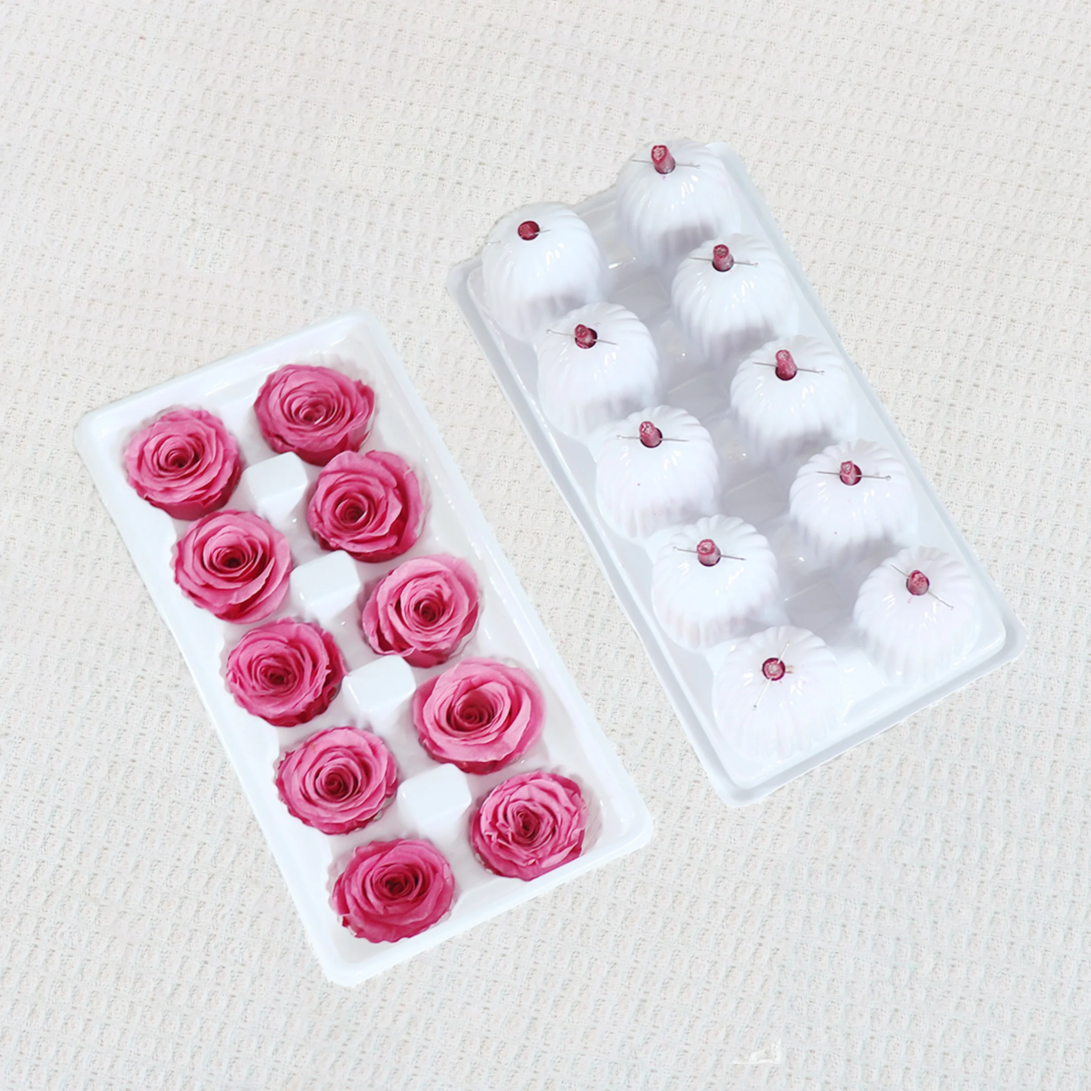 10pcs/box Grade B 3-4CM Preserved Roses Heads，Eternal Mini Rose Head，Natural Rose Head, For Crafts Valentine's Day Mother'S Day