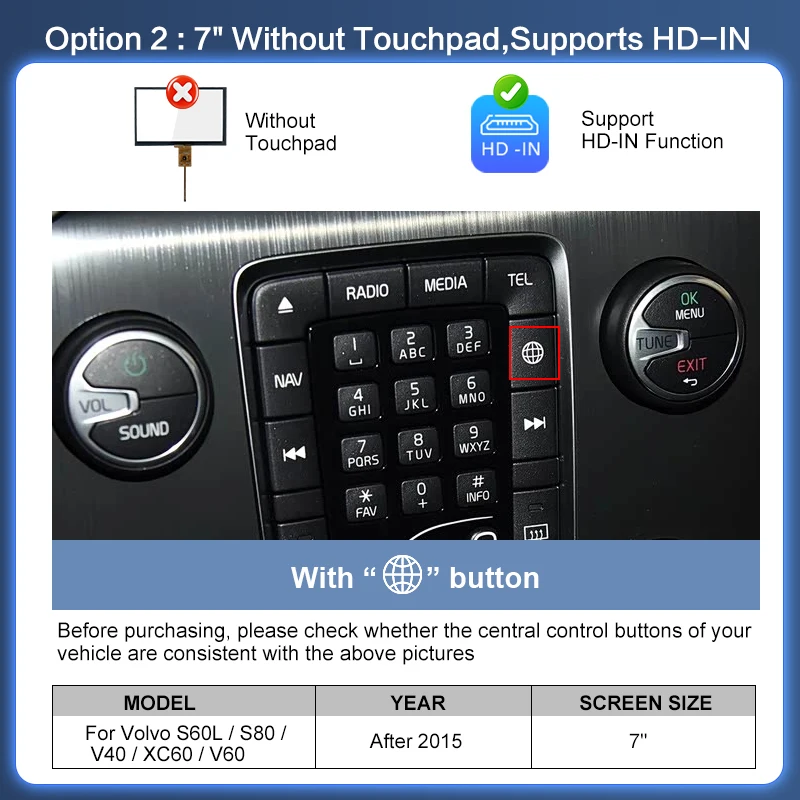 Draadloze Carplay Box Voor Volvo V40 V60 XC60 S60 S80L Na 2015 Multimedia Android Auto Module Spiegel Link Scherm Camera - afbeelding 1