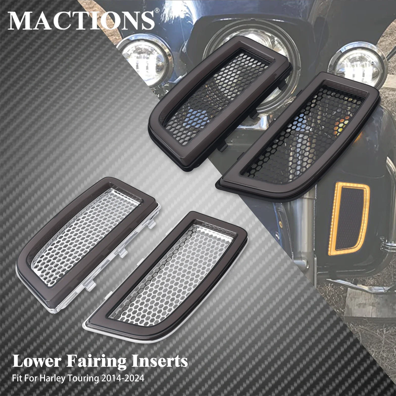 

Светодиодный нижний обтекатель для мотоцикла, указатель поворота, вставки для бега, лампа для Harley Touring CVO Road Electra Glide Ultra 2014-2023