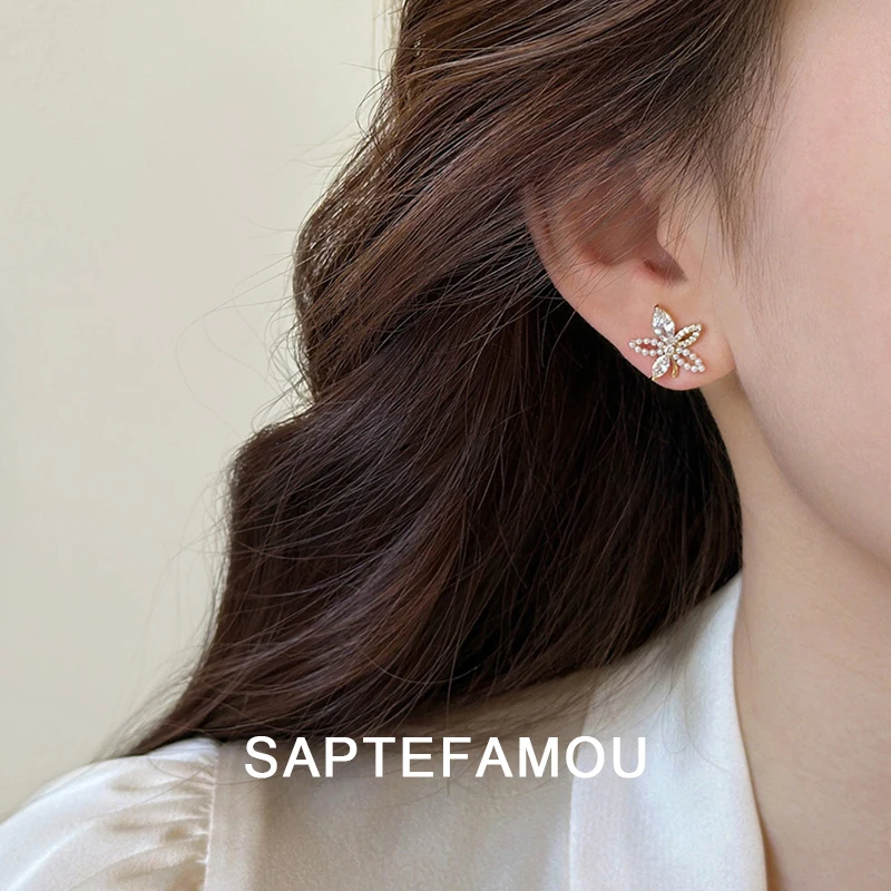 unique-hollow-out-flower-pearl-zircon-earrings-women's-elegant-holiday-style-jewelry-ear-decorations-by-saptefamou