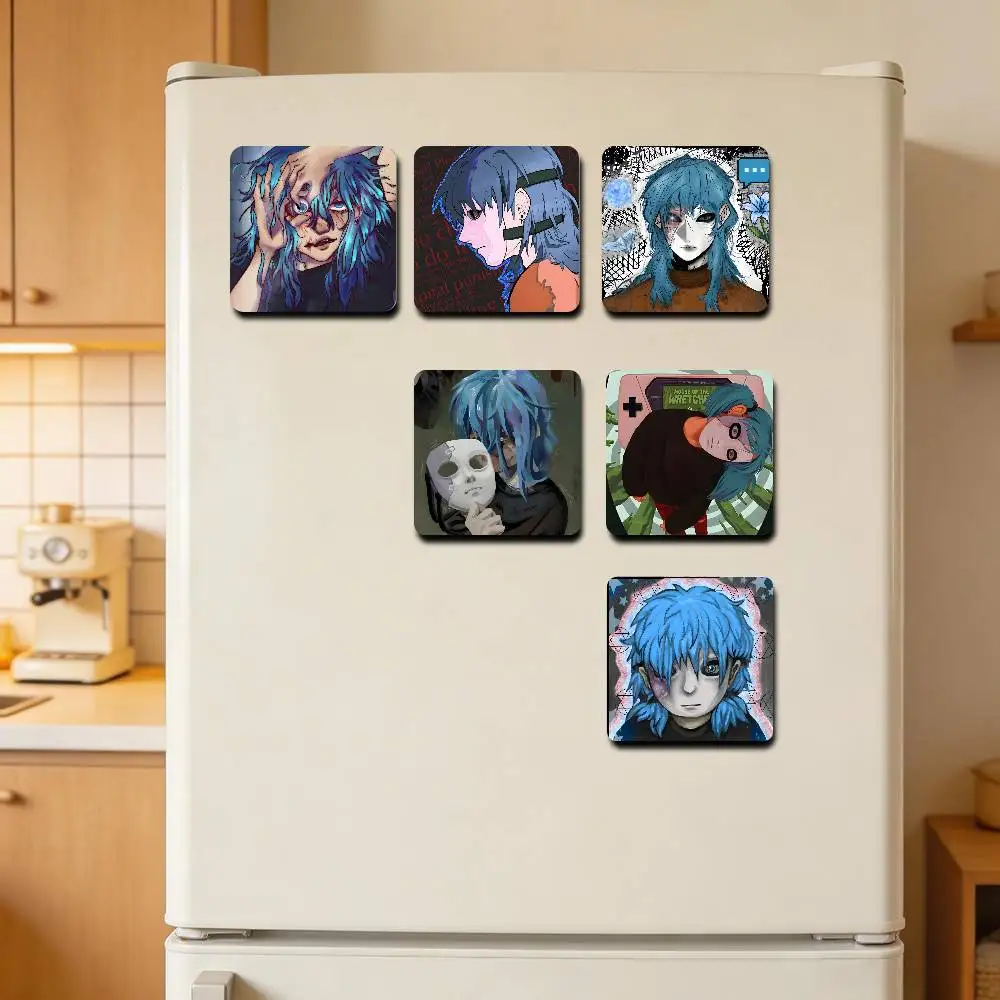 S-Sally Face Magnetic Refrigerator Magnets Cute and Creative Refrigerator Magnets Souvenirs and Gifts