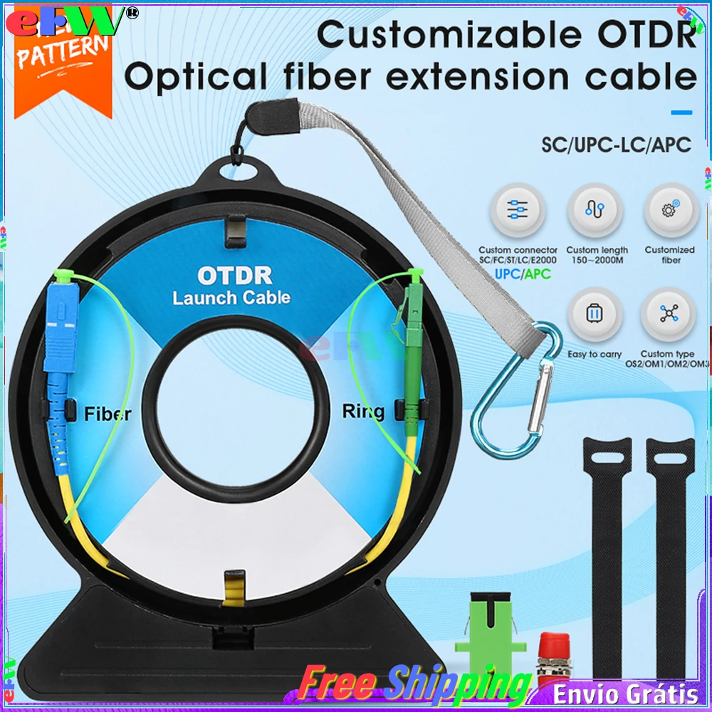 

eFVV SC/FC/ST/LC-UPC/APC OTDR Dead Zone Eliminator,Fiber Rings 1000M Fiber Optic OTDR Launch Cable Box SC/UPC-LC/APC