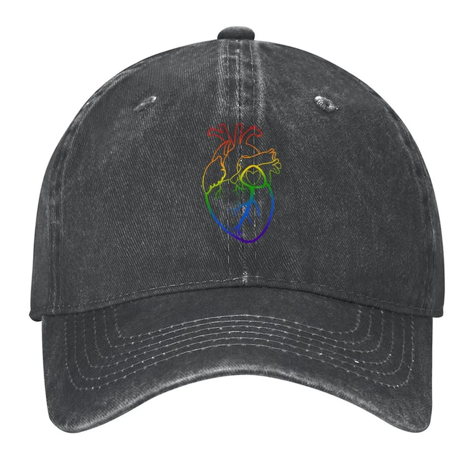 

2026 Colorful Anatomically Correct Heart V.1 Baseball Cap Golf Hat Man Cute |-F-| Baseball For Men Women's